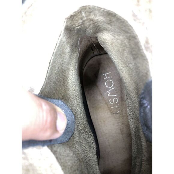 Anthropologie Howsty Gray Suede Western Heel Ankle Boots Women’s Sz 39EU/8.5M US - Picture 12 of 16